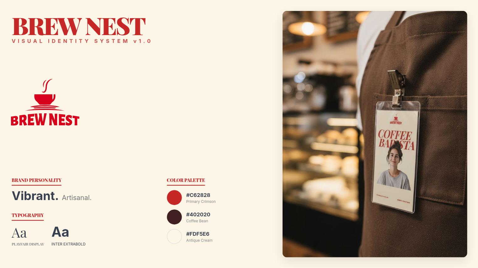 Artisanal Coffee Shop Visual Identity System