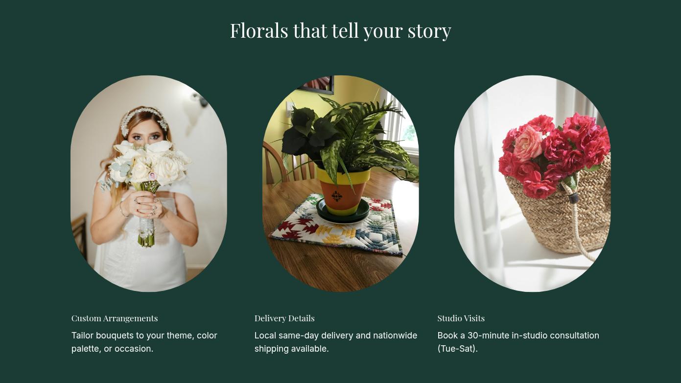 Elegant Floral Studio Presentation Slides Page 02