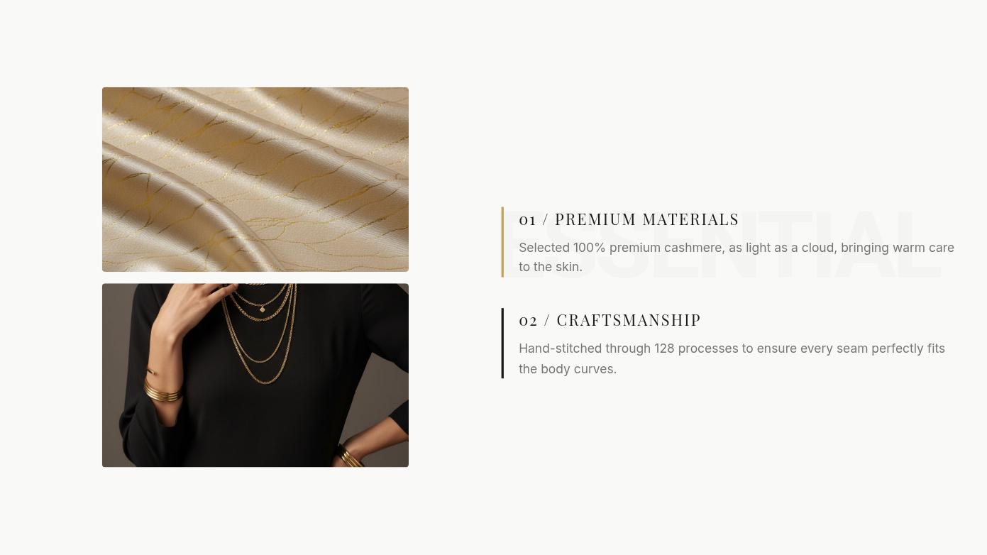Minimalist Luxury Fashion Brand Presentation Page 03
