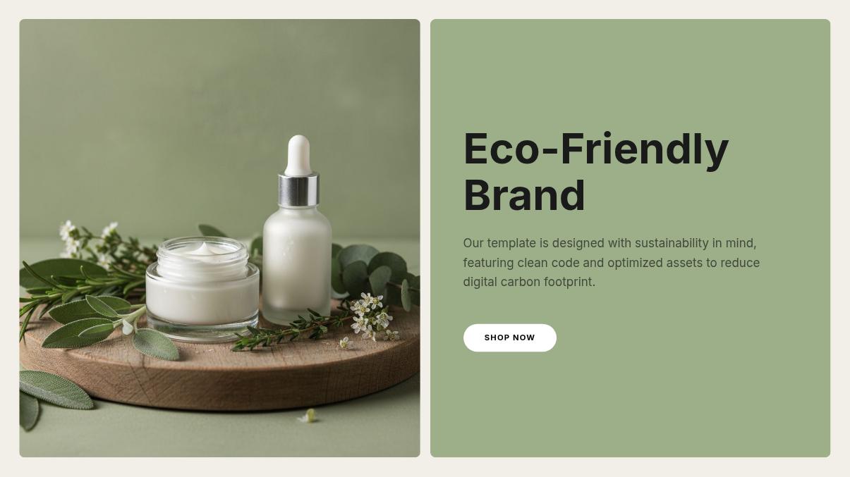 Minimalist Organic Skincare Landing Page Page 03