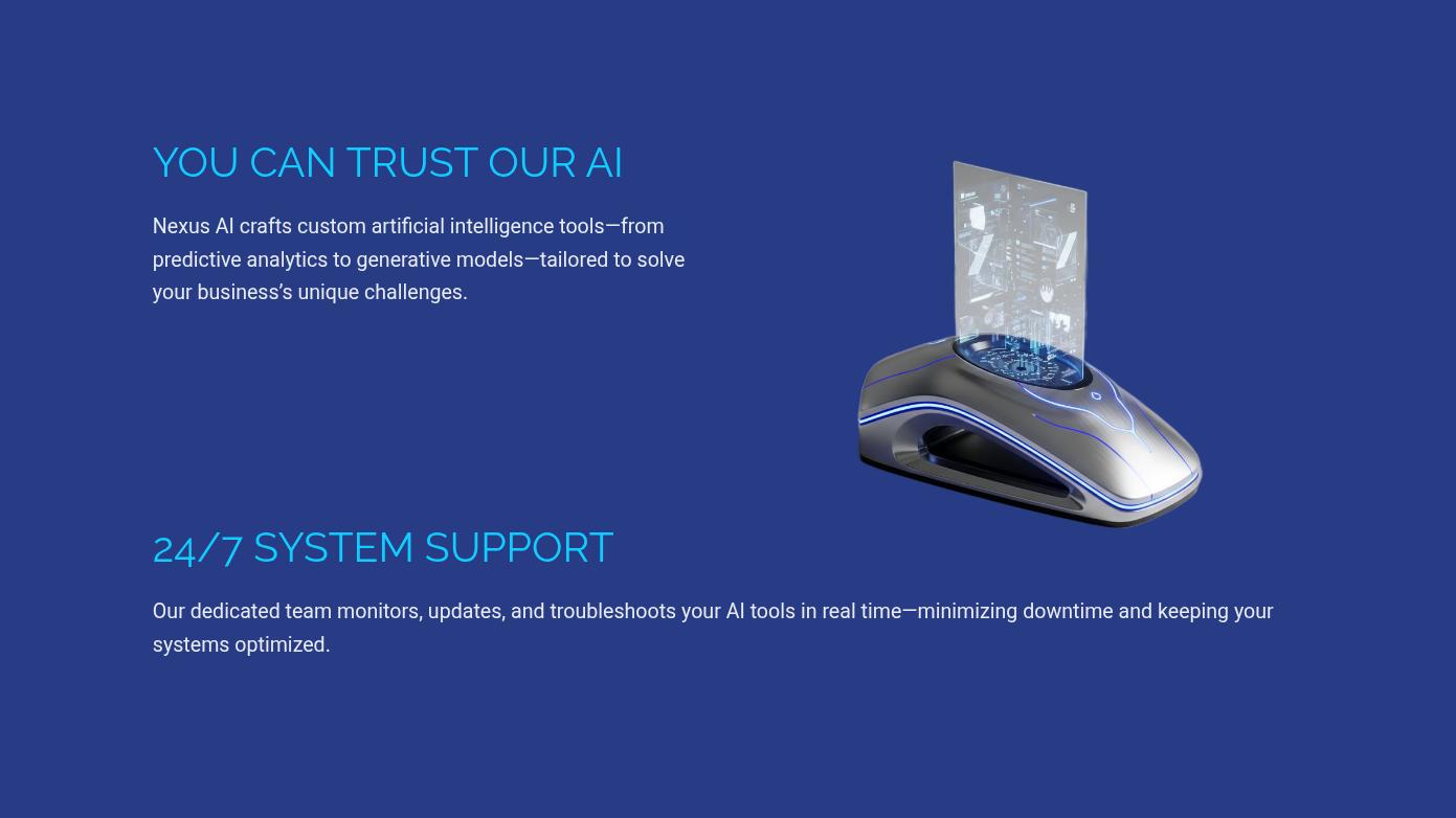 Futuristic AI Solutions Pitch Deck Page 02