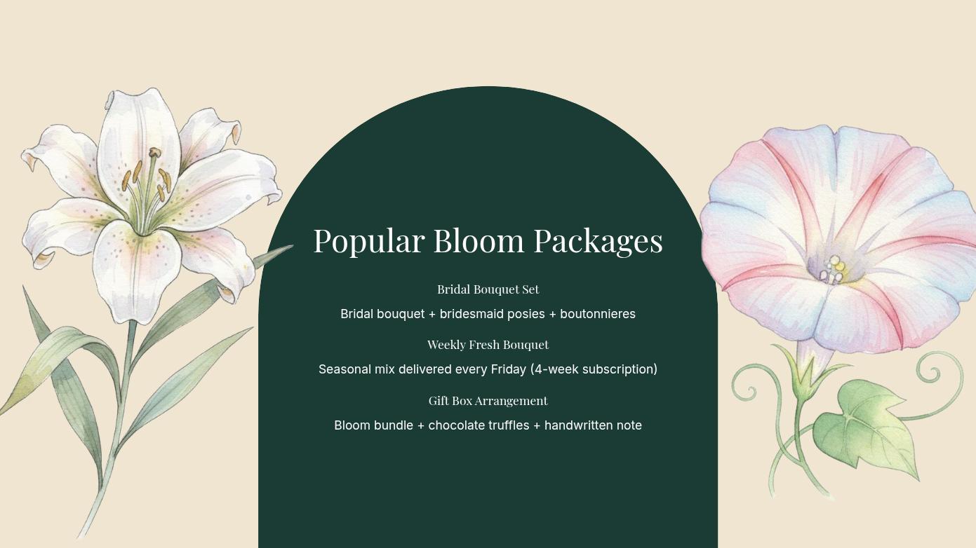 Elegant Floral Studio Presentation Slides Page 03