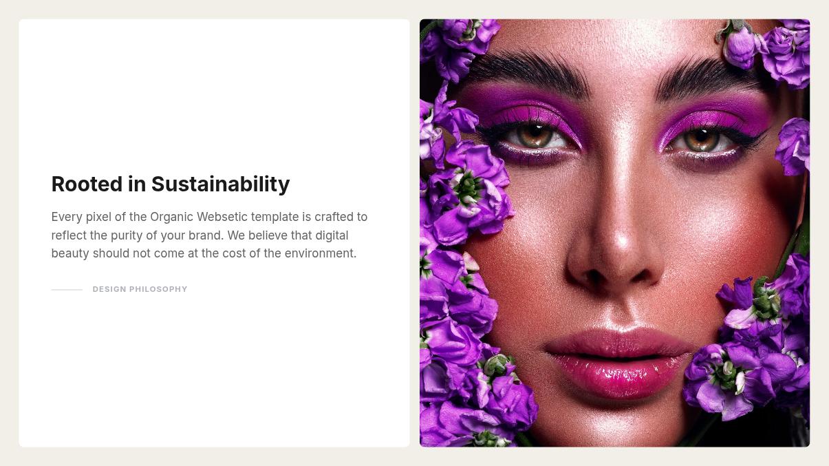 Minimalist Organic Skincare Landing Page Page 06