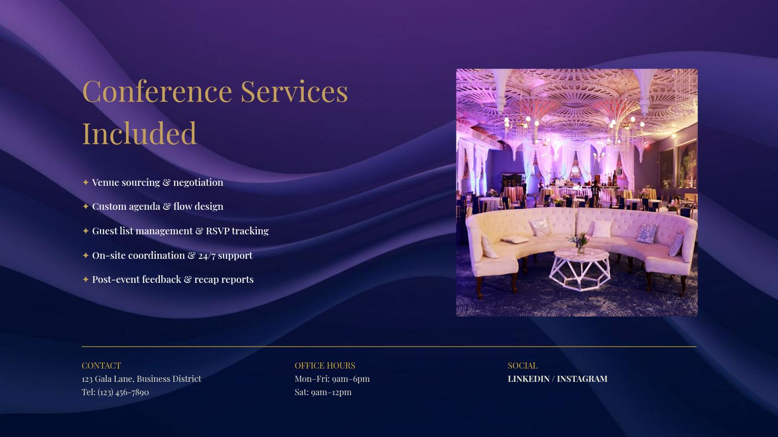 Premium Corporate Event Services Presentation 页面 05