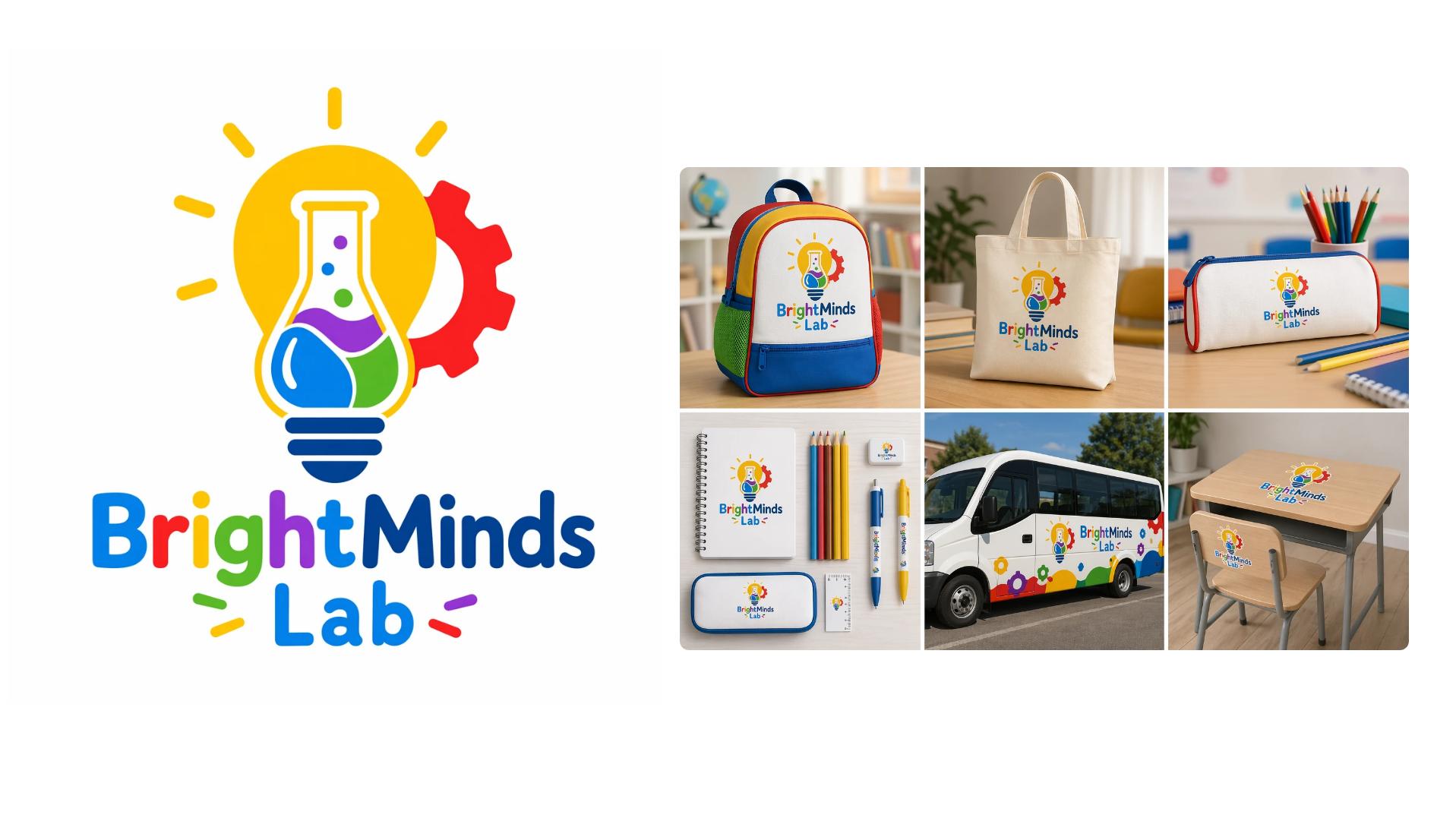 Colorful Educational Science Lab Branding Identity
