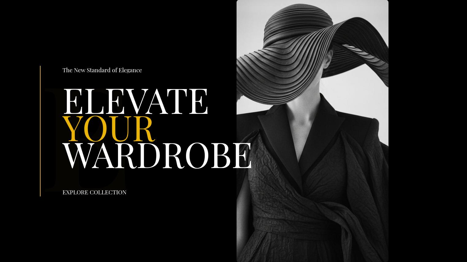 Luxury Fashion Brand Presentation Slides