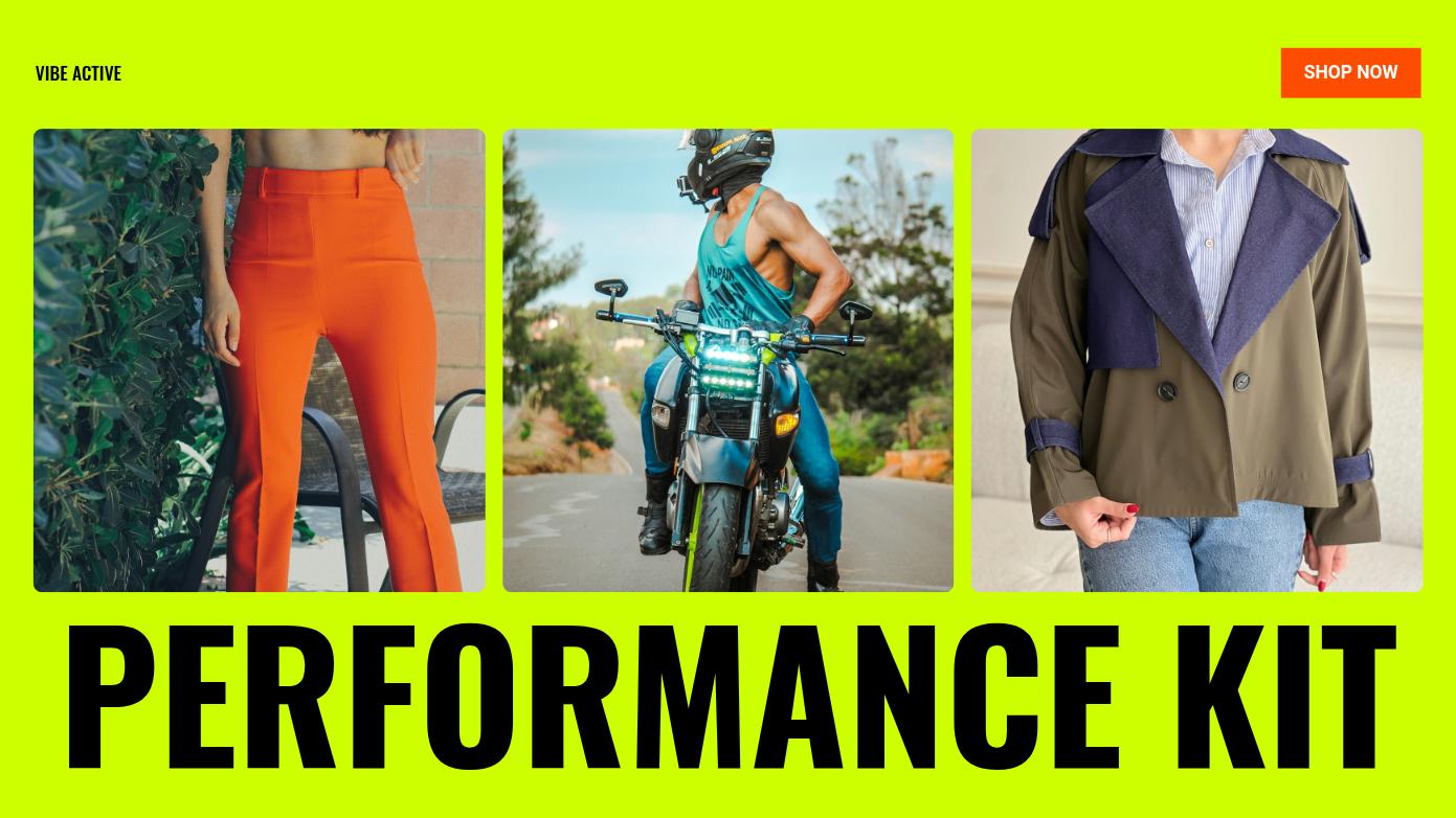 Modern Activewear Brand Pitch Deck