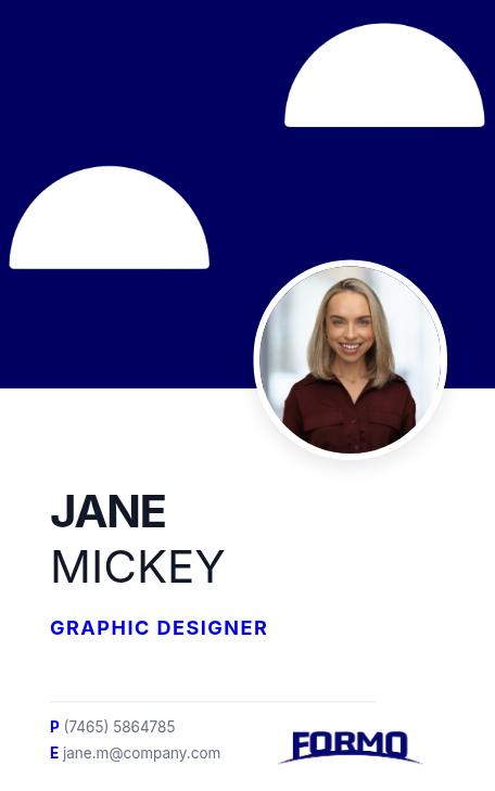 Modern Professional Vertical Business Card