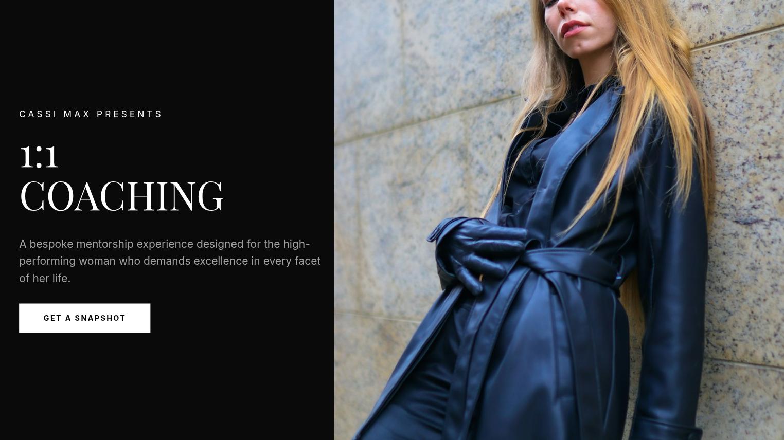Minimalist Luxury Coaching Services Presentation