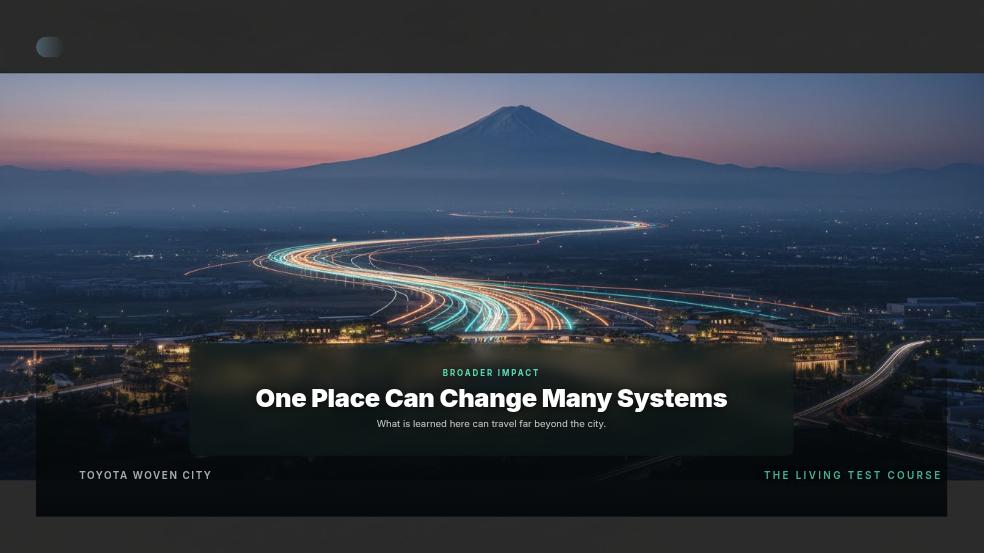Toyota Woven City Future Vision Keynote V2 Page 11