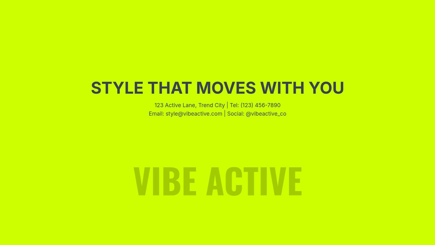 Modern Activewear Brand Pitch Deck Page 06