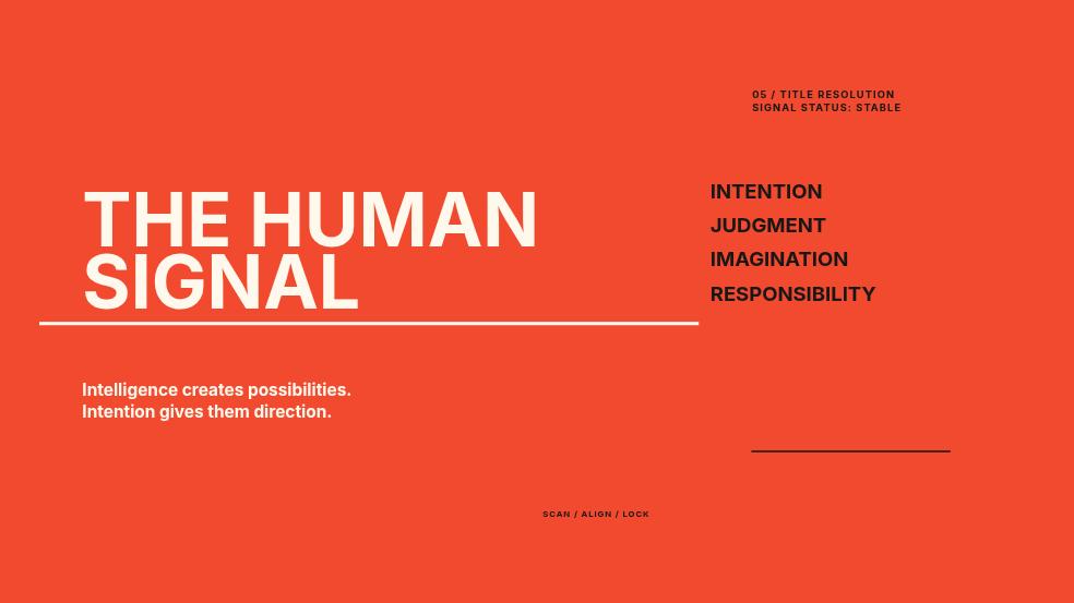 THE HUMAN SIGNAL - Conference Opening Keynote Page 05
