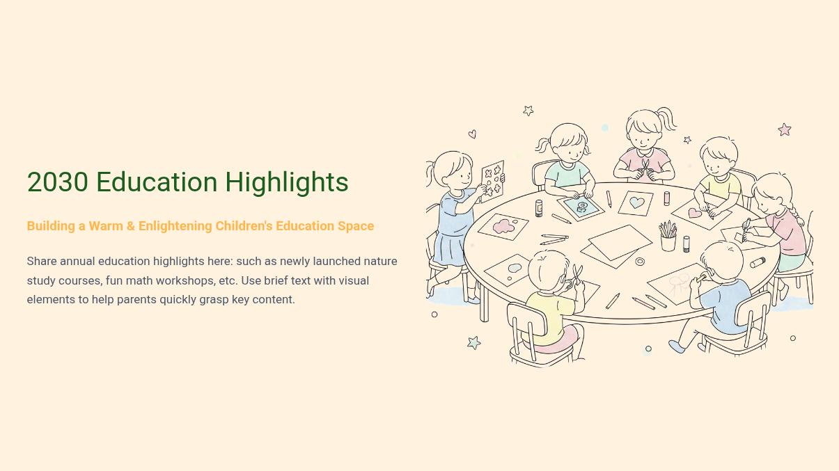 Children Education Program Annual Report Presentation 页面 03