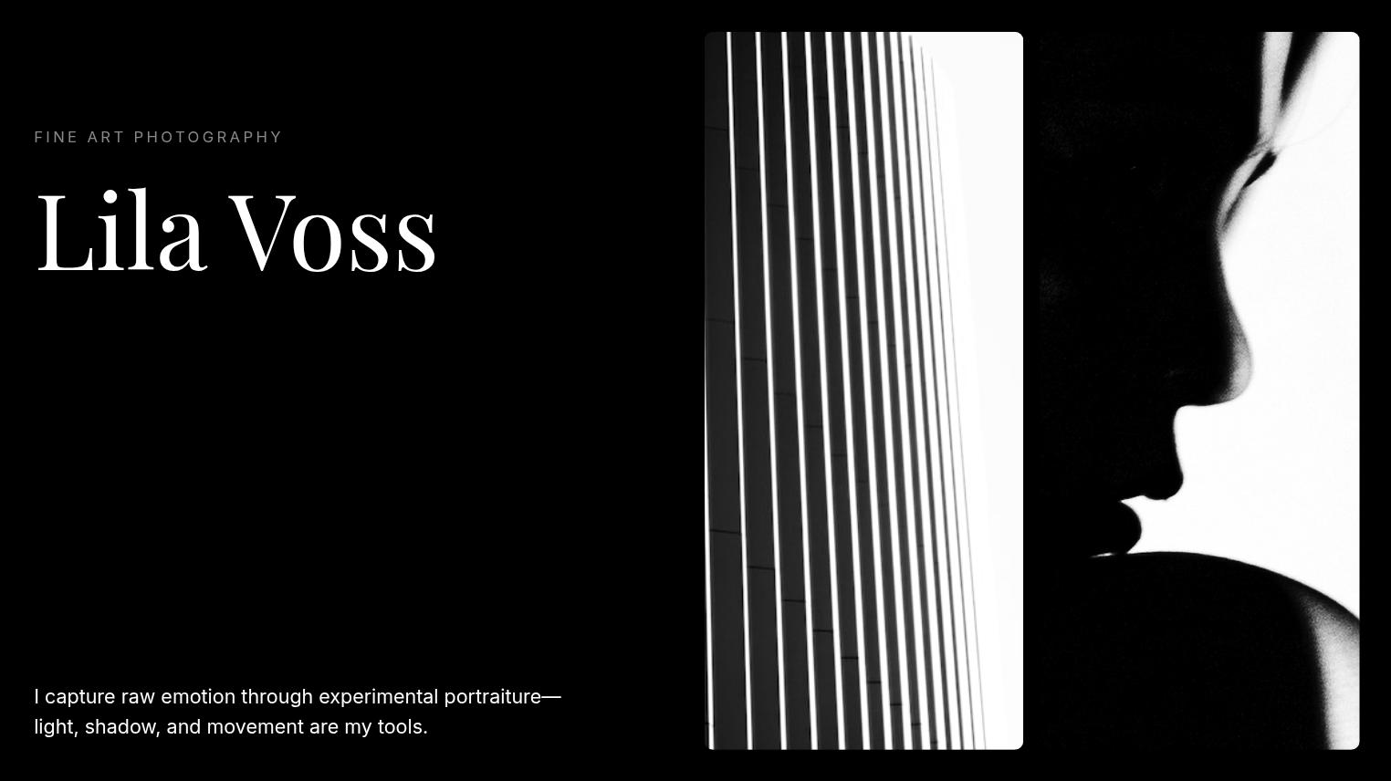 Minimalist Fine Art Photography Portfolio
