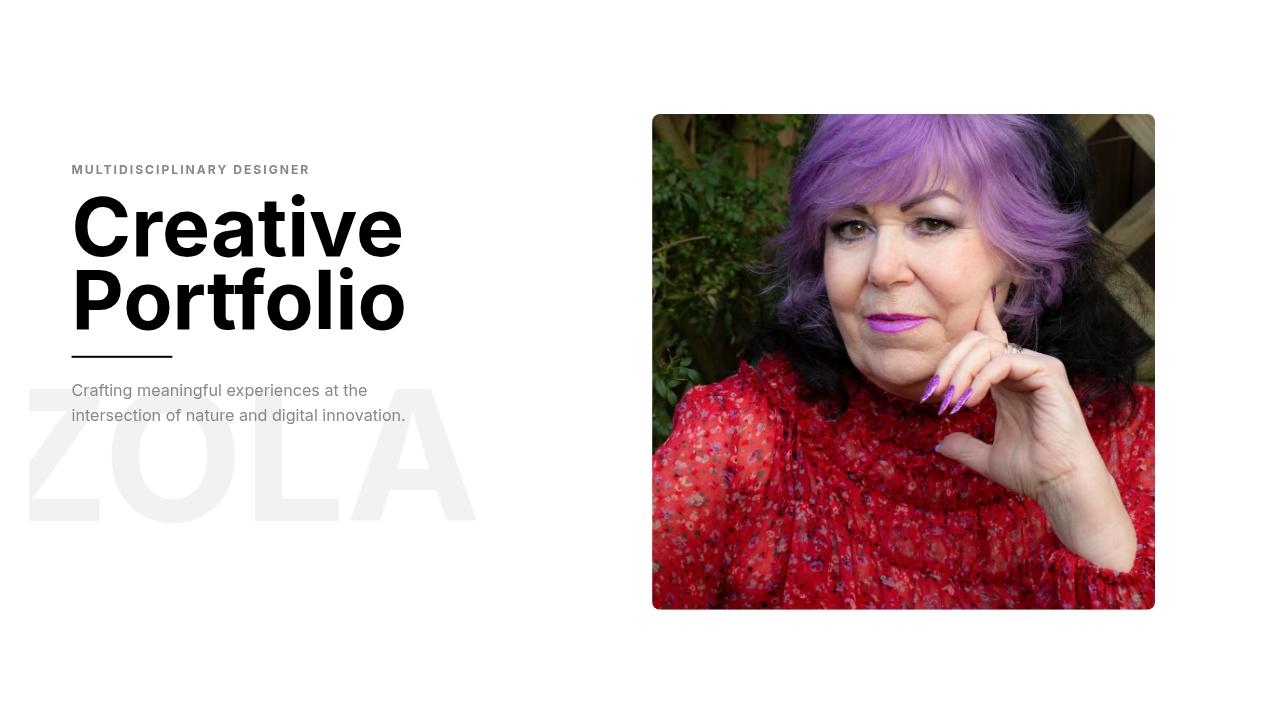 Minimalist Creative Designer Portfolio Presentation