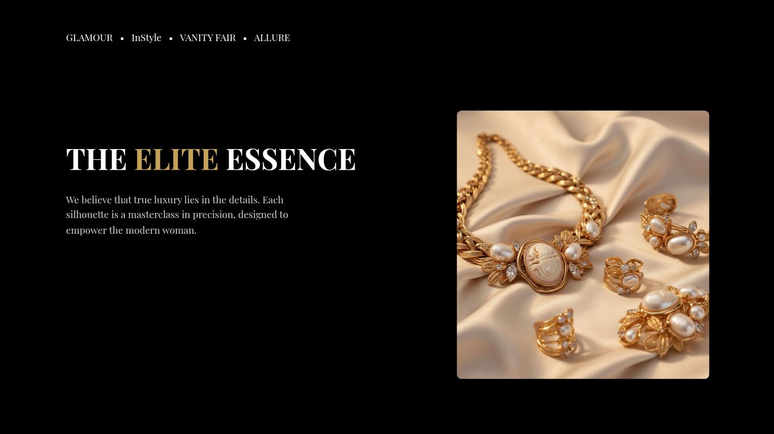 Luxury Fashion Brand Presentation Slides Page 02