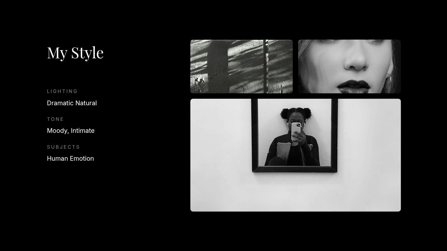Minimalist Fine Art Photography Portfolio Page 04