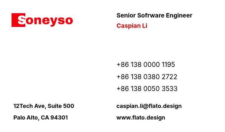 Minimalist Corporate Tech Business Card