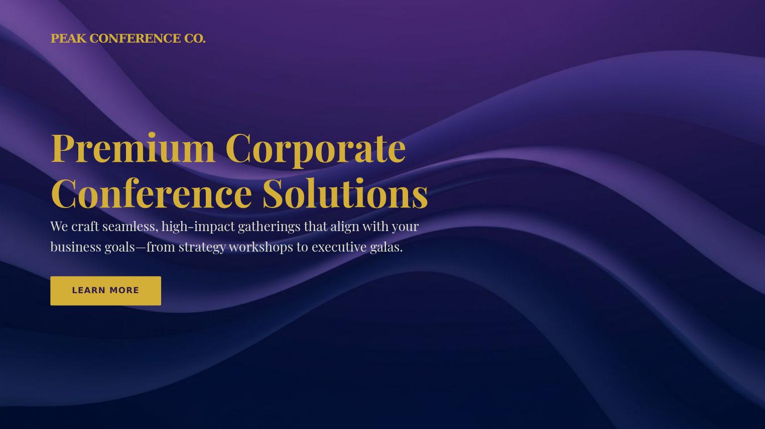 Premium Corporate Event Services Presentation