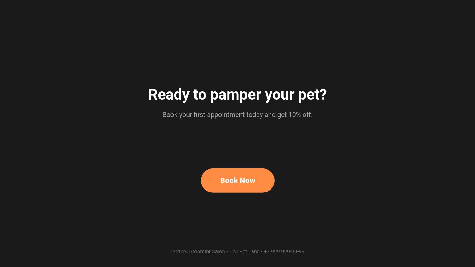 Modern Pet Grooming Presentation Slides Page 05